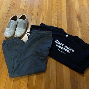 Champion Cropped Joggers w/ Pockets | Dark Gray